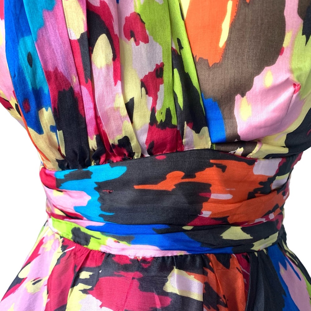Multicolor Fit and Flare Dress - Picture 9 of 9